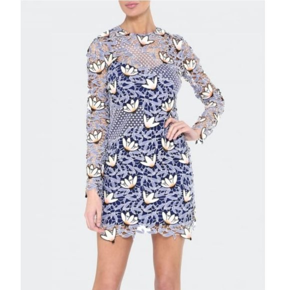 Self Portrait 'Lace Patchwork' Mini Dress - Picture 2 of 6